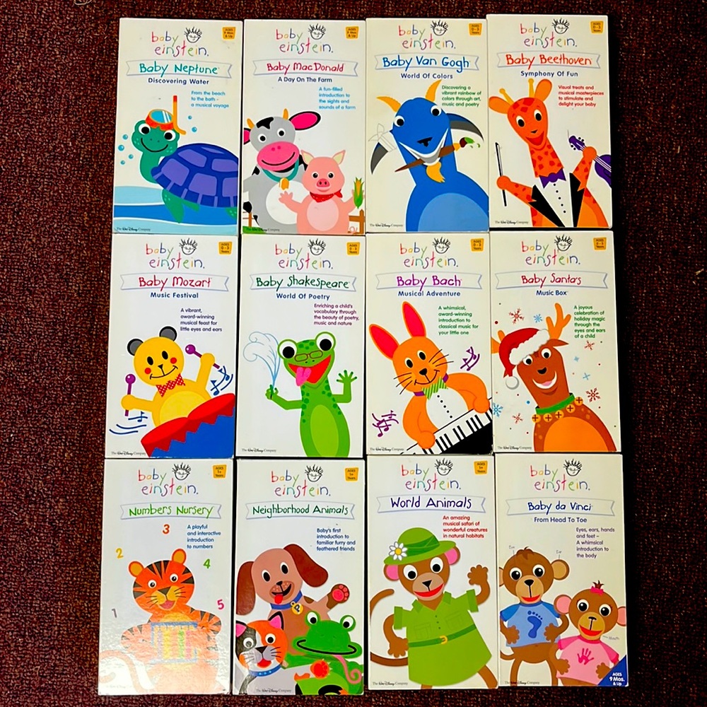 Baby Einstein VHS set